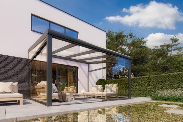 Aluminium Terrassenüberdachung - Bausatz Alu Terrassendach - Teranda