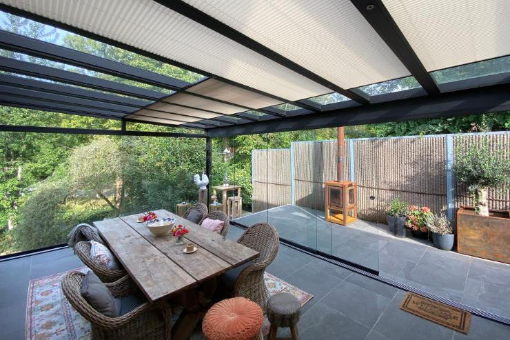 Sonnenschutz Aluminium Terrassenüberdachung - Bausatz Alu Terrassendach - Teranda