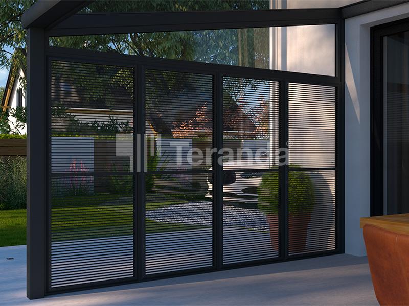 Teranda Sonnenshutz aus Alu in Farbe 9005