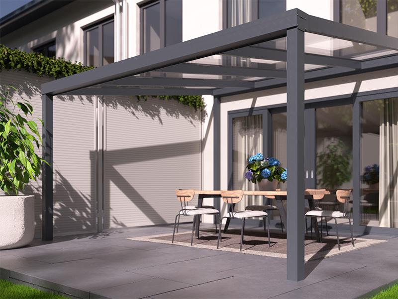 Aluminium Terrassenüberdachung TR10